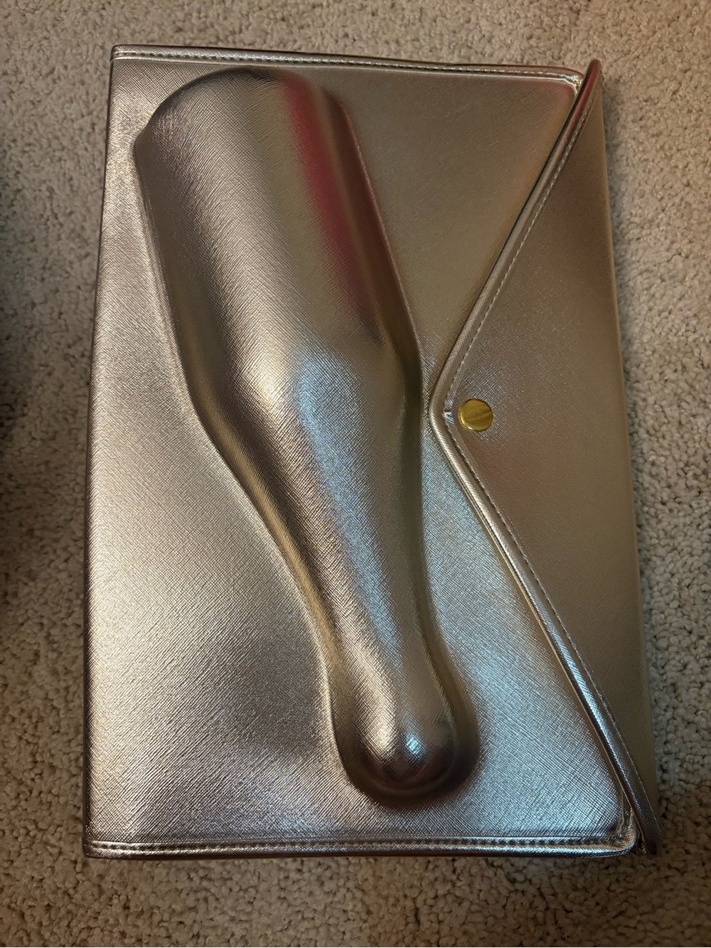 Metallic Gold Women’s Wine Carrier Clutch